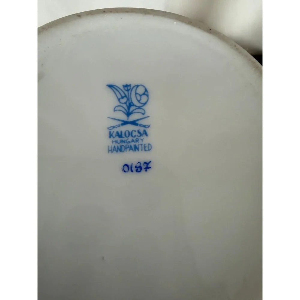 Kalocsa Hungary Handpainted MCM Floral 7